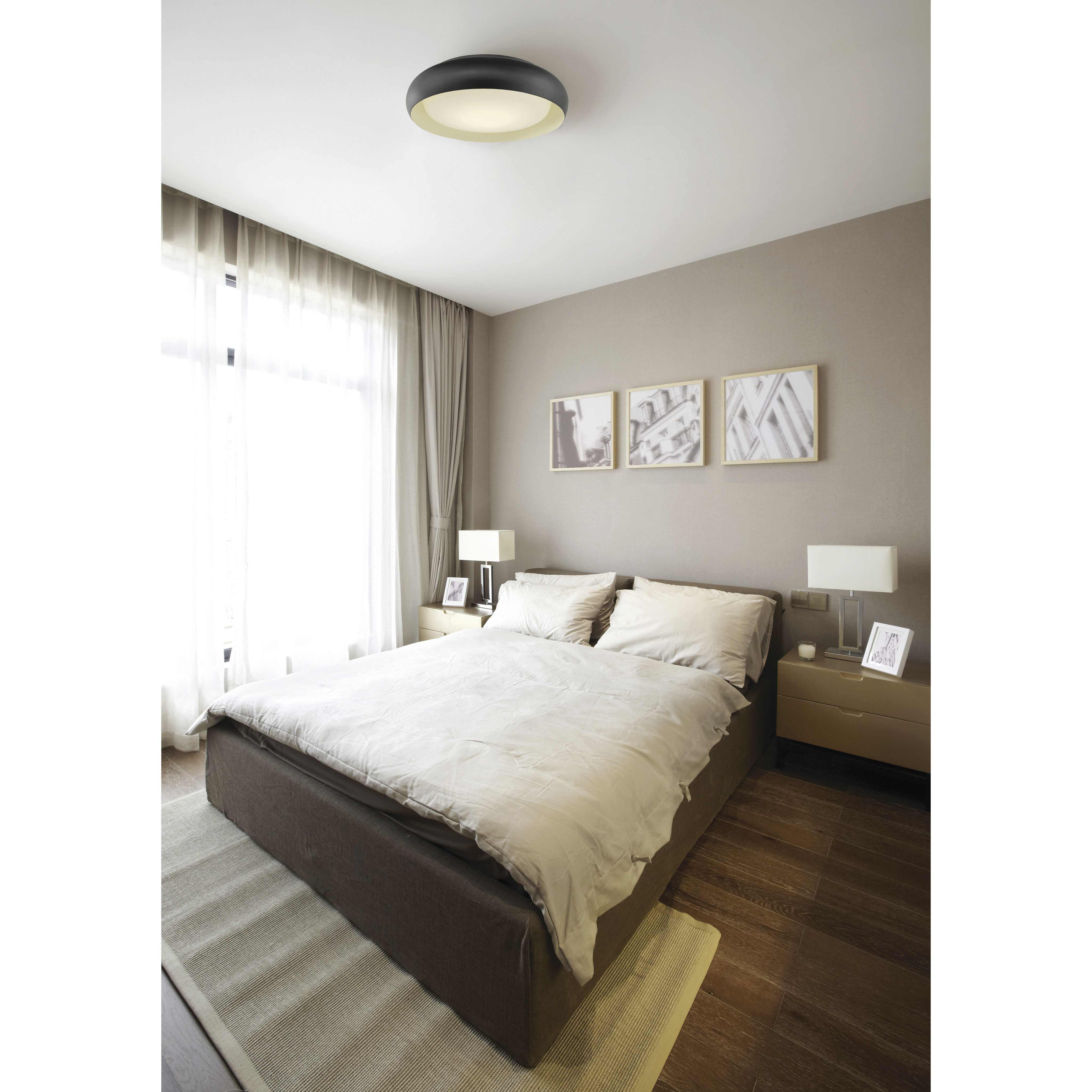 Euphoria LED 18.1 inch Bronze Flush Mount Ceiling Light